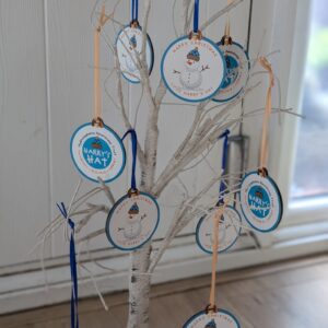 Harry's HAT Wooden Tree Decorations